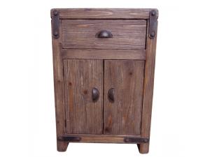 Rustic Forge Two Door and One Drawer Cabinet
